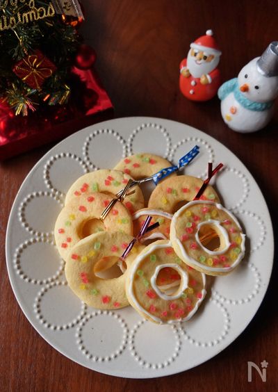 リースのピースクッキーのレシピ