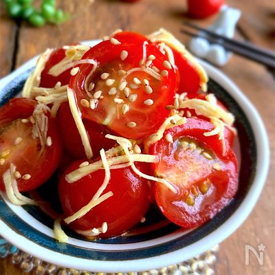ポリ袋シャカシャカで完成♡【トマトの生姜さっぱり漬け】