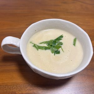 こむぎの作ってみた!投稿(新玉ねぎの濃厚ポタージュ)