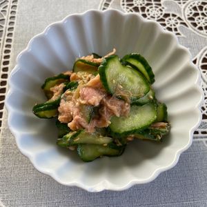 万福の作ってみた!投稿(【ぱぱっと1品！きゅうりとツナの和風おかか和え】やみつき♡︎)