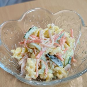 まゆのの作ってみた!投稿(まろやかクリーミー♪マカロニサラダ【作り置き】)