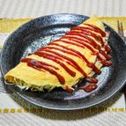 千切りキャベツとピザ用チーズで作る「シャキッとオムレツ」