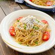 【天才的な味♡】ワンパン！しらすとツナトマトのパスタ