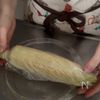 豚バラととうもろこしのガリバタ醤油焼き飯の下準備