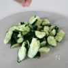 叩かない叩ききゅうりのごまみそあえの工程2