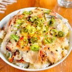 〖のせてチンだけ！〗いわし缶のとろ〜りチーズ丼