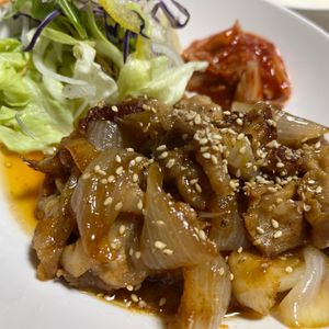 ぽちゃこの作ってみた!投稿(【豚カルビ焼肉炒め】夫の胃袋を掴んだ！最強焼肉炒め！簡単◎)