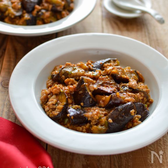 辛ウマ！麻婆ナス。辛いもの好きな方に。やみつき中華おかず！