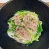 楽ラク手抜キッチン🐶🐾の作ってみた!投稿(レンジで簡単ネギ塩豚うどん)