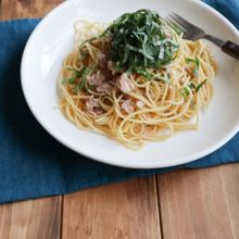 混ぜるだけで簡単!ツナと大葉の和風パスタ