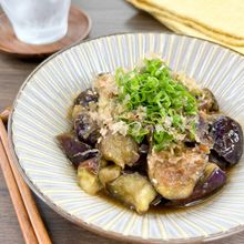 *レンジで完成*生姜香る茄子の白だし煮【カンタン和食副菜】
