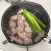［砂肝ときゅうりの柚子胡椒ポン酢和え］材料2つ！調味料3つの工程1