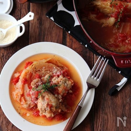 キャベツと鶏手羽元のトマト煮込み By 栁川かおり レシピサイト Nadia ナディア プロの料理家のおいしいレシピ