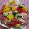 ゆっこの作ってみた!投稿(カニカマと野菜のサラダ)