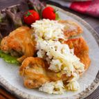 絶賛された！皮パリチキンのネギ塩ソースかけ