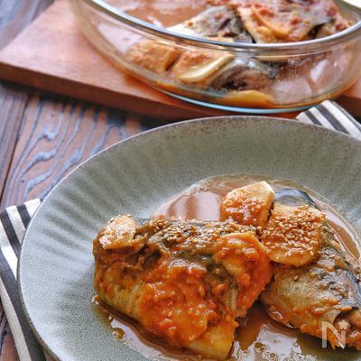 レンジで簡単！さばのさっぱり旨味噌煮