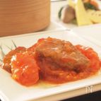 牛肉とトマトの甘酢あんかけ