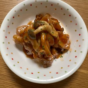 Hideの作ってみた!投稿(ワンパン10分！【鶏むね肉のデミグラスチキン】デミ缶不要♩)