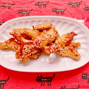 ビートの作ってみた!投稿(豚バラ（むね肉）竜田の甘辛揚げ【#作り置き#お弁当】)