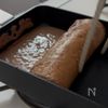 卵焼きフライパンで作る『切り株ケーキ』の工程2