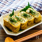 液体塩こうじと大葉の香り豊かなしっとりだし巻き卵