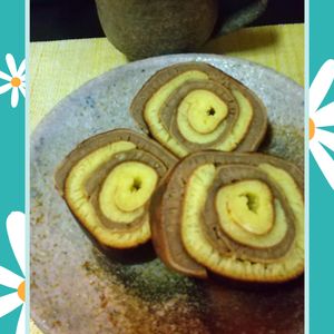 チョロリスの作ってみた!投稿(【モノトーンバウムクーヘン】フライパンで簡単！)