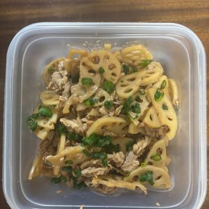 1517003の作ってみた!投稿(豚れんこんのうまだれ#作り置き#お弁当)