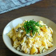 ホタテ缶で旨味たっぷり和風ポテトサラダ・レンジで簡単！