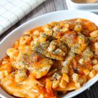 ヘルシー♪食べる絶品ソース♡鶏むね肉の秋のとろみトマトソース