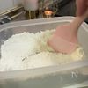 こねずに朝焼く！明太チーズフォカッチャの工程1