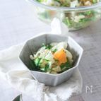 ごま油香る♩みかんとわさび菜の粒マスタードサラダ