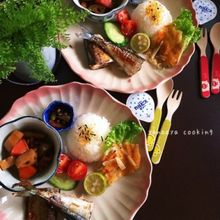 本日のお子様ランチ♡メイン・さんまと炒り鶏