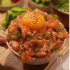 ごはんが止まらない！ねぎ塩サーモンユッケ🐟✨