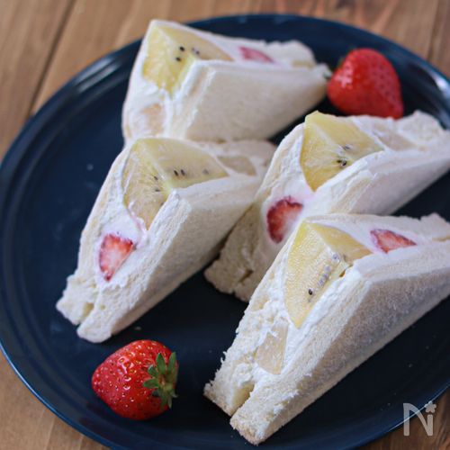 【簡単カフェ風♪】フルーツサンド