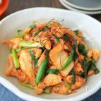 鶏むねのまろやかキムチ炒め