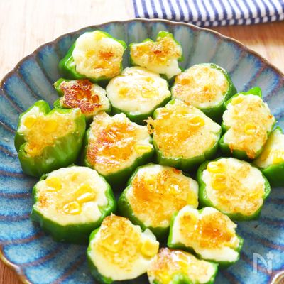 お弁当に◎ピーマンのはんぺんチーズ詰め