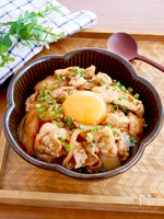 【月見キムチ豚丼】ご飯が進む♪