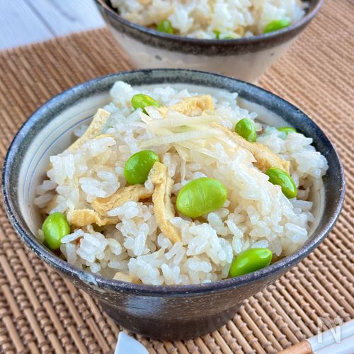 新生姜と枝豆の炊き込みごはん【爽やかな香り♪】液体塩こうじで
