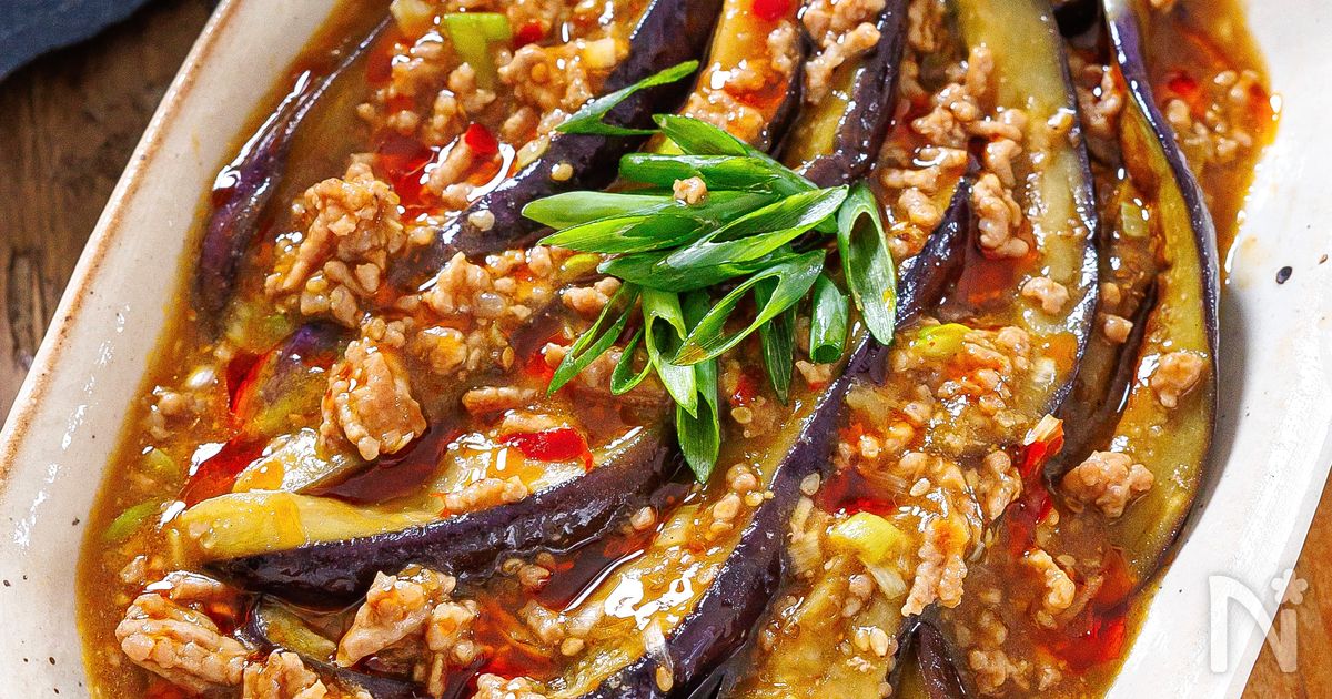 【肉だくあんが最高♡】わが家自慢の麻婆茄子♪ご飯おかわり！