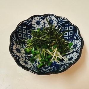 りんの作ってみた!投稿(『カイワレのりポンサラダ』和えるだけ！)