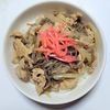 ふうかの作ってみた!投稿(豚こま肉と糸こんにゃくで豚丼の具)