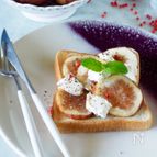 【とろ〜りとろける】無花果とクリームチーズのトースト♪