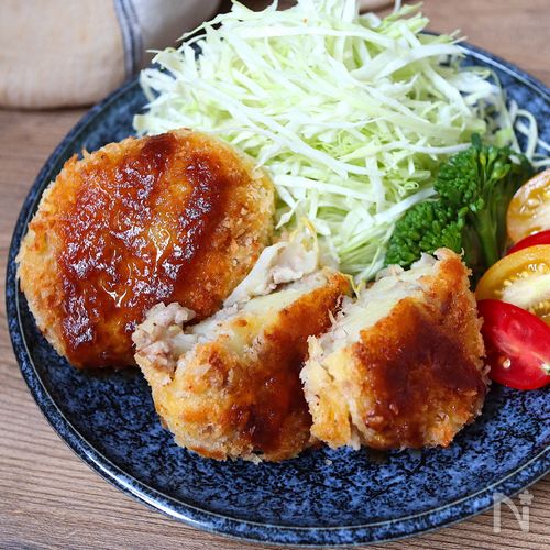 【冷めてもサクサク】もやしとひき肉のコロッケ
