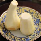 里芋の皮むき　コツあり
