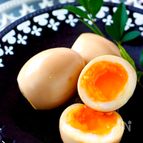 【にんにく風味煮卵】煮卵の黄金比！半熟卵の基本の煮卵〈味玉〉