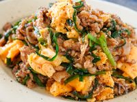 ご飯進む！『とろたま豚こま炒め』