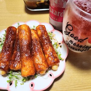 ナムディの作ってみた!投稿(たまらない！【チーちくヤンニョム】ぱぱっとワンパン)