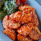 ほくシャキ旨♡『長芋とささみの甘辛ヤンニョム』ご飯進む！