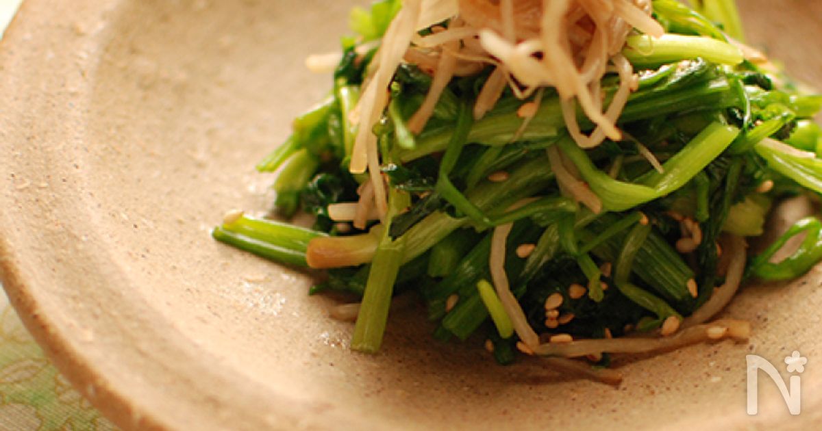 しゃきしゃき食感がおいしい！せりナムル