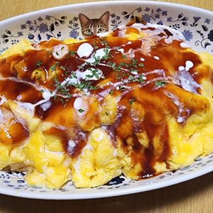 ナムディの作ってみた!投稿(【とろたまのっけオムライス】簡単デミソースで褒められご飯♪)